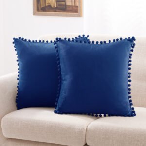 Pillow Cover for Living Room Decorative Cushion Cover Pom Poms Pillows Cases